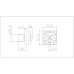 Завёртка сантехническая ADDEN BAU WC SQ-003 BLACK (цвет ЧЁРНЫЙ МАТОВЫЙ) Завёртка сантехническая ADDEN BAU WC SQ-003 BLACK (цвет ЧЁРНЫЙ МАТОВЫЙ)