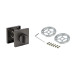 Завёртка сантехническая ADDEN BAU WC SQ-003 GRAPHITE (цвет ГРАФИТ)