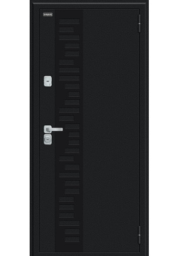 Входная дверь Thermo Техно Декор-2, цвет Букле черное/Wenge Veralinga Входная дверь Thermo Техно Декор-2, цвет Букле черное/Wenge Veralinga